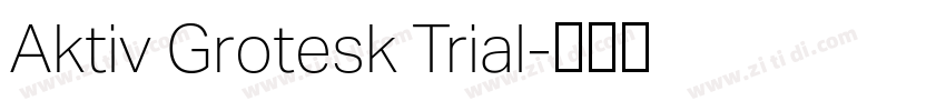 Aktiv Grotesk Trial字体转换